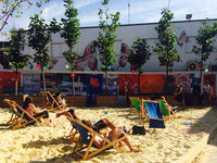 Beachside bar and rooftop movies - summer has popped up in East London