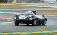 D-type leads parade of Jaguars at the 2014 Goodwood Revival