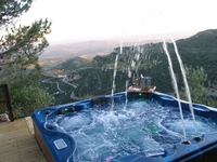 Hilltop hot tub