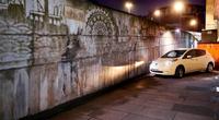 Nissan cleans up London with world’s first car-powered graffiti