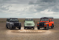 Land Rover launches year of Defender celebrations with giant 1km sand drawing and limited editions