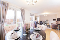 The living/dining room  the showhome at The Meadows