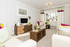 The living room in the showhome at The Priory