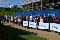 People Queuing at the launch of Bellway's St Clements Lakes development