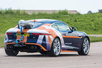 Jaguar F-Type performs parachute test for Bloodhound SSC record attempt