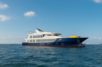 MV Origin launches in Galapagos Islands, Ecuador