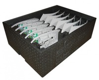 Polyurethane dunnage trays