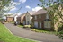 A street scene of the new Redrow homes at Glyn Coediog.