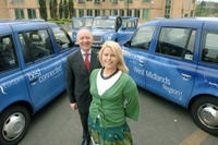 Black cabs used to promote the West Midlands