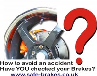Motorists risk accidents by driving with dangerous brakes