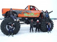 Santa Pod’s ‘Podzilla’ - The ultimate snow-mobile?