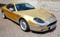 24 carat gold painted Aston Martin on offer at Race Retro