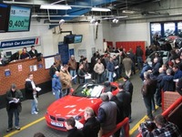 Topless models draw crowds