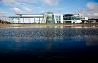 Mercedes-Benz World keeps the River Wey at bay