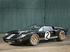 Ford GT40 race car in 1966 Le Mans winning colours