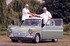 John Bowers and Roy Springate with their Ford Anglia before setting off for Moscow