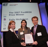 Newcastle student wins Ford 2008 'WISE' prize