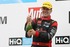 Fabrizio Giovanardi celebrating his third position in race two