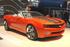 The new Camaro is finished in authentic 1969 orange, with racing stripes.
