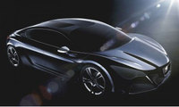 New Peugeot hybrid concept car at Paris Motor Show