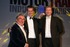 Managing Director of the Hatfields Group, Gareth Williams collecting his award from comedian Ronnie Corbett. 