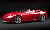 Lexus LF-A takes on roadster form