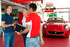 Michael Schumacher working on the Ferrari California 