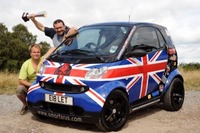 smart car blasts away opposition in Cannonball Run