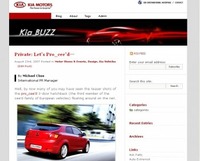 Kia launches global blog Kia launches global blog