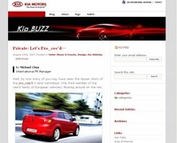 Kia launches global blog