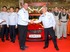 100,000 - Jan Taliga, Senior Manager Assembly Shop, with Mr In-Kyu Bae, President and CEO 