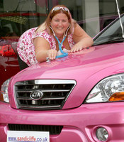 Dr Hodds is in the pink with her Sorento