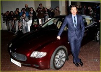 Patrick Dempsey arrives at premiere in Maserati Quattroporte