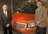 Land Rover's Phil Popham (right) and Geoff Upex reveal the