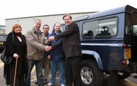 Land Rover's good time keeping helps good cause