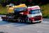 Hatfield-based haulier Hallett Silbermannâ€™s new Volvo FH-520hp 8x4 Heavy Hauler Tractor Unit carries Volvo Construction Equipmentâ€™s largest and heaviest Crawler Excavator, the EC700BLC on the A180 near Scunthorpe.