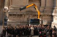 New Volvo FL gets first service from Pope Benedict XVI