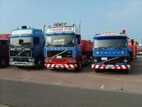 Classic Volvo trucks help celebrate joint anniversaries