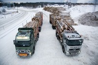 Volvo in pilot project for climate-efficient timber transportation