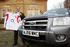 John Oakshott of London Hire shows off his signed England Rugby Shirt besides the New Ford Ranger.