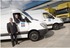 Left to right, Carillion Account Manager Pat Brown with Mike Weston, Operations Director at Office2Office, and two of the new Mercedes Sprinter ECO-Start vans.