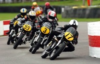 Riders run for 1950s motorcycle race at 2008 Goodwood Revival