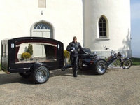 Motorcycle and trike hearses