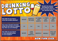 Scratch-card to show drinkers future alcohol harm