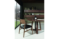 Elegant walnut dining furniture from Natuzzi