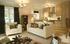 The living and kitchen area of the show apartment at The Cedars