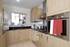 A kitchen at the showhome at Kingsbrook Mews