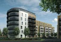 CGI of a Mira building on the Aura development, Isleworth