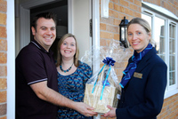 Couple home in on first wedding anniversary
