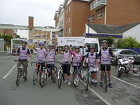Charles Church staff cycle Twin Peaks for charity